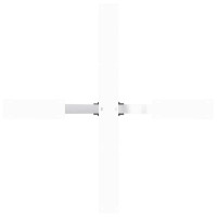Produktbild för Matbordsben spindelformad vit 85x85x(72-73) cm stål