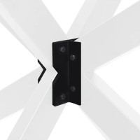 Produktbild för Matbordsben spindelformad vit 85x85x(72-73) cm stål