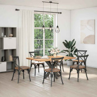 Produktbild för Matbordsben spindelformad antracit 85x85x(72-73) cm stål