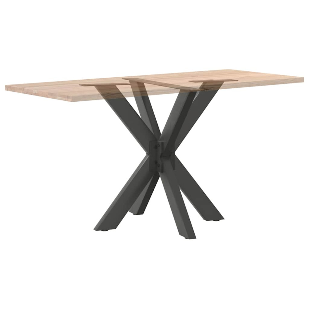 Produktbild för Matbordsben spindelformad antracit 85x85x(72-73) cm stål