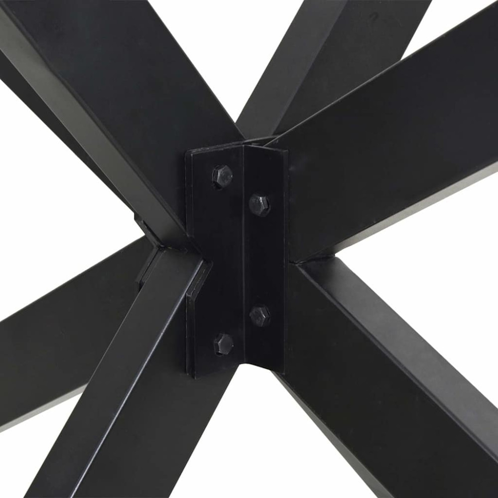 Produktbild för Matbordsben spindelformad antracit 85x85x(72-73) cm stål