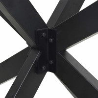 Produktbild för Matbordsben spindelformad antracit 85x85x(72-73) cm stål