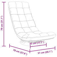 Produktbild för Snurrbar golvstol mörkgrön 70x51x79 cm tyg