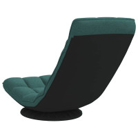 Produktbild för Snurrbar golvstol mörkgrön 70x51x79 cm tyg