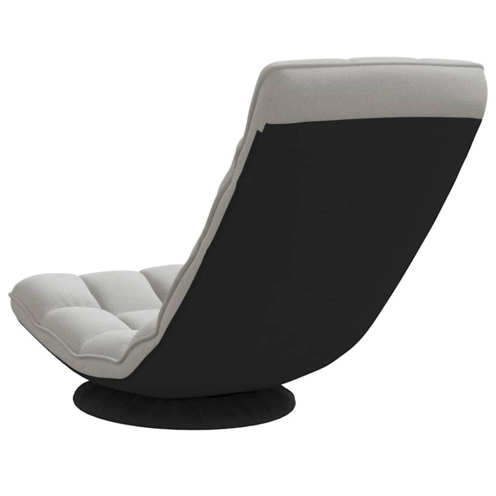 Produktbild för Snurrbar golvstol molngrå 70x51x79 cm tyg