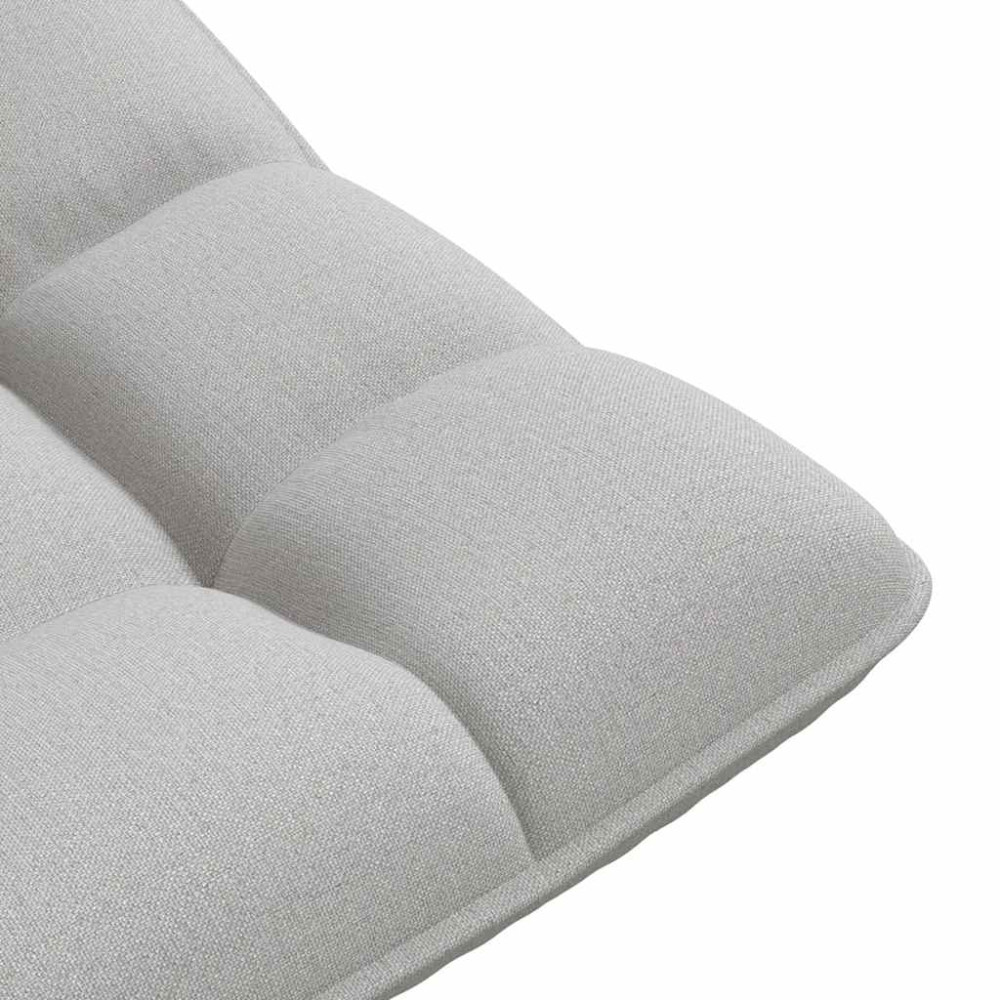 Produktbild för Snurrbar golvstol molngrå 70x51x79 cm tyg