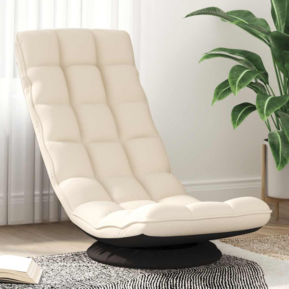 Produktbild för Snurrbar golvstol linne 70x51x79 cm