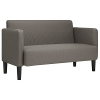 Produktbild för Loveseat soffa ljusgrå 109 cm manchestertyg