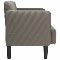 Produktbild för Loveseat soffa ljusgrå 109 cm manchestertyg