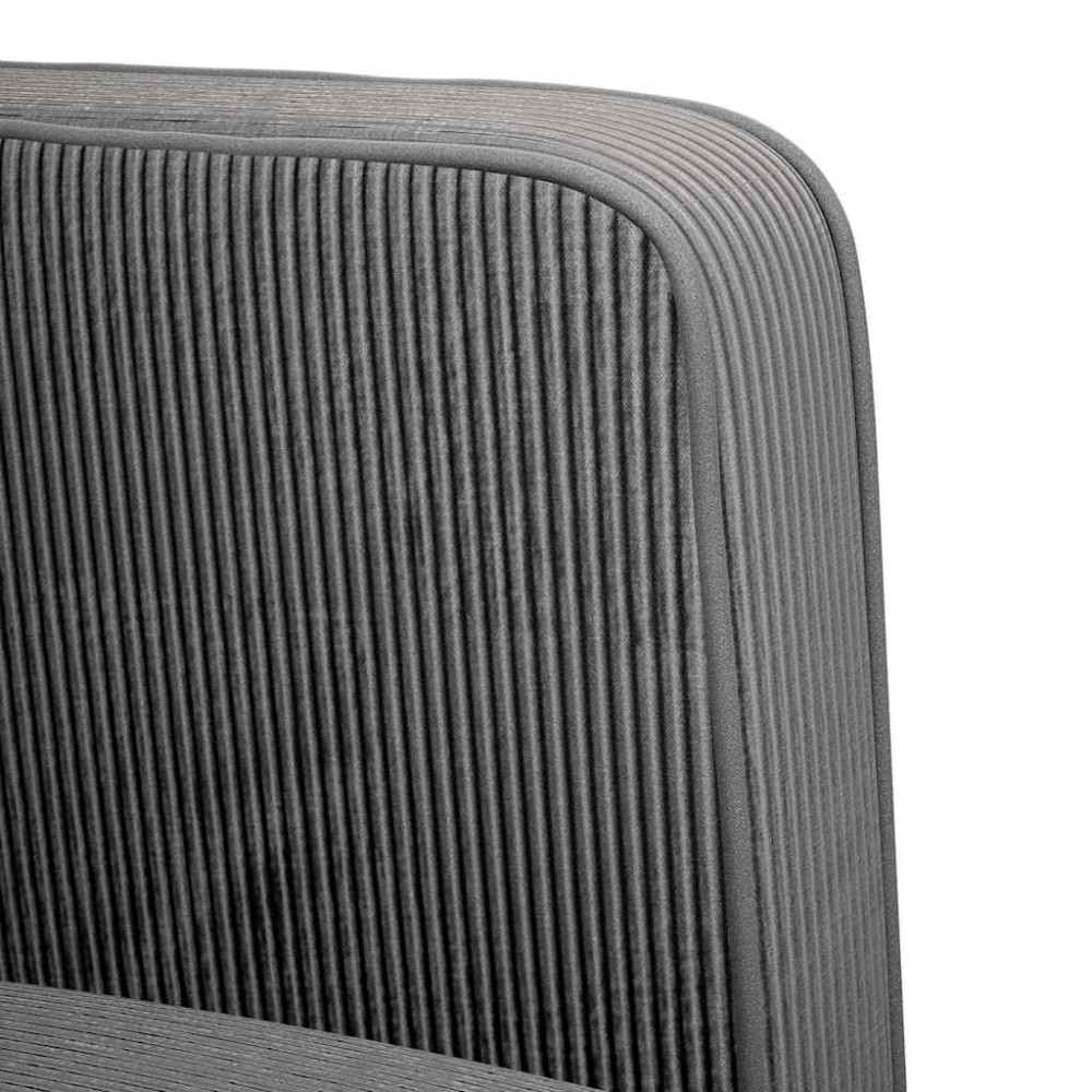 Produktbild för Loveseat soffa mörkgrå 109 cm manchestertyg
