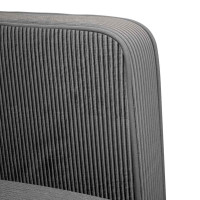Produktbild för Loveseat soffa mörkgrå 109 cm manchestertyg