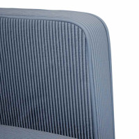 Produktbild för Loveseat soffa blå 109 cm manchestertyg