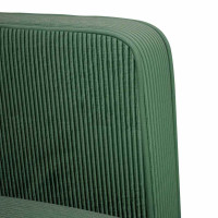 Produktbild för Loveseat soffa mörkgrön 109 cm manchestertyg