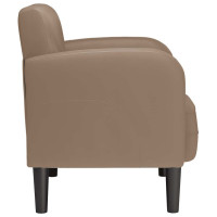 Produktbild för Soffstol med armstöd Cappuccino 54 cm konstläder