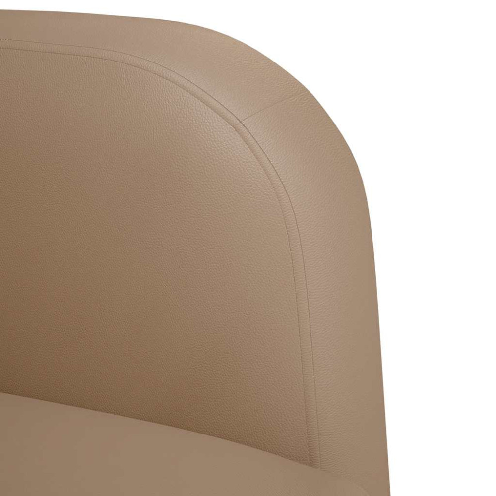 Produktbild för Soffstol med armstöd Cappuccino 54 cm konstläder