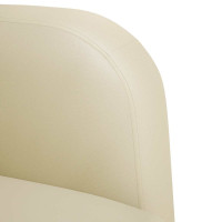 Produktbild för Loveseat soffa gräddvit 110 cm konstläder