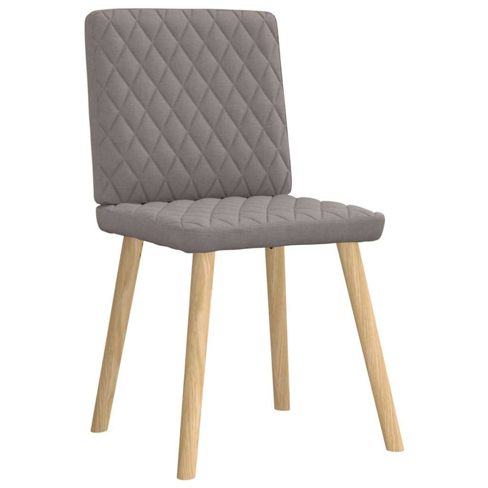 Produktbild för Matstolar 2 st taupe tyg