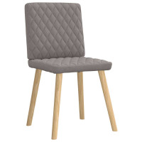 Produktbild för Matstolar 2 st taupe tyg