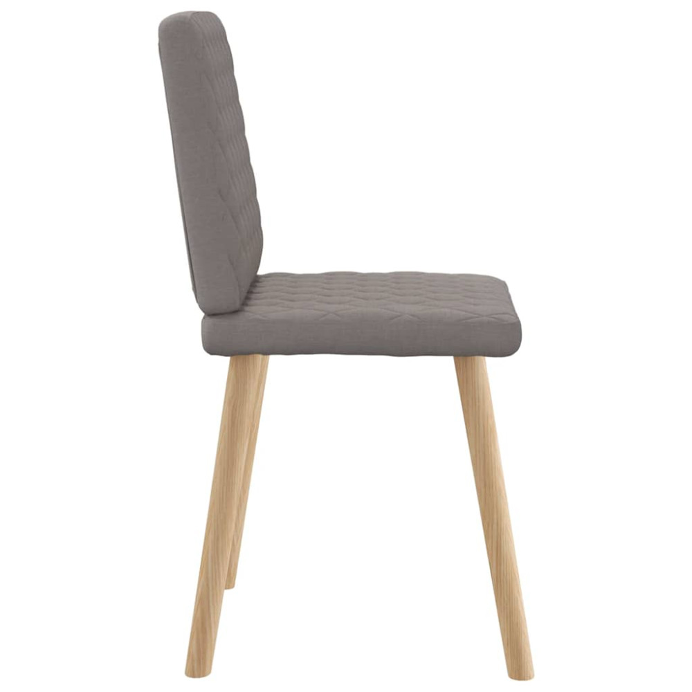 Produktbild för Matstolar 2 st taupe tyg