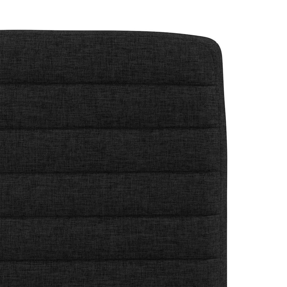 Produktbild för Matstolar 2 st svart tyg