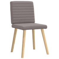 Produktbild för Matstolar 2 st taupe tyg
