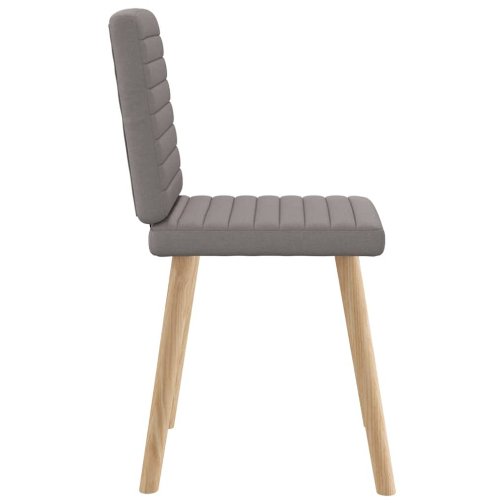 Produktbild för Matstolar 2 st taupe tyg