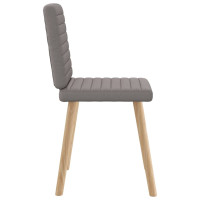 Produktbild för Matstolar 2 st taupe tyg