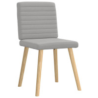 Produktbild för Matstolar 2 st molngrått tyg
