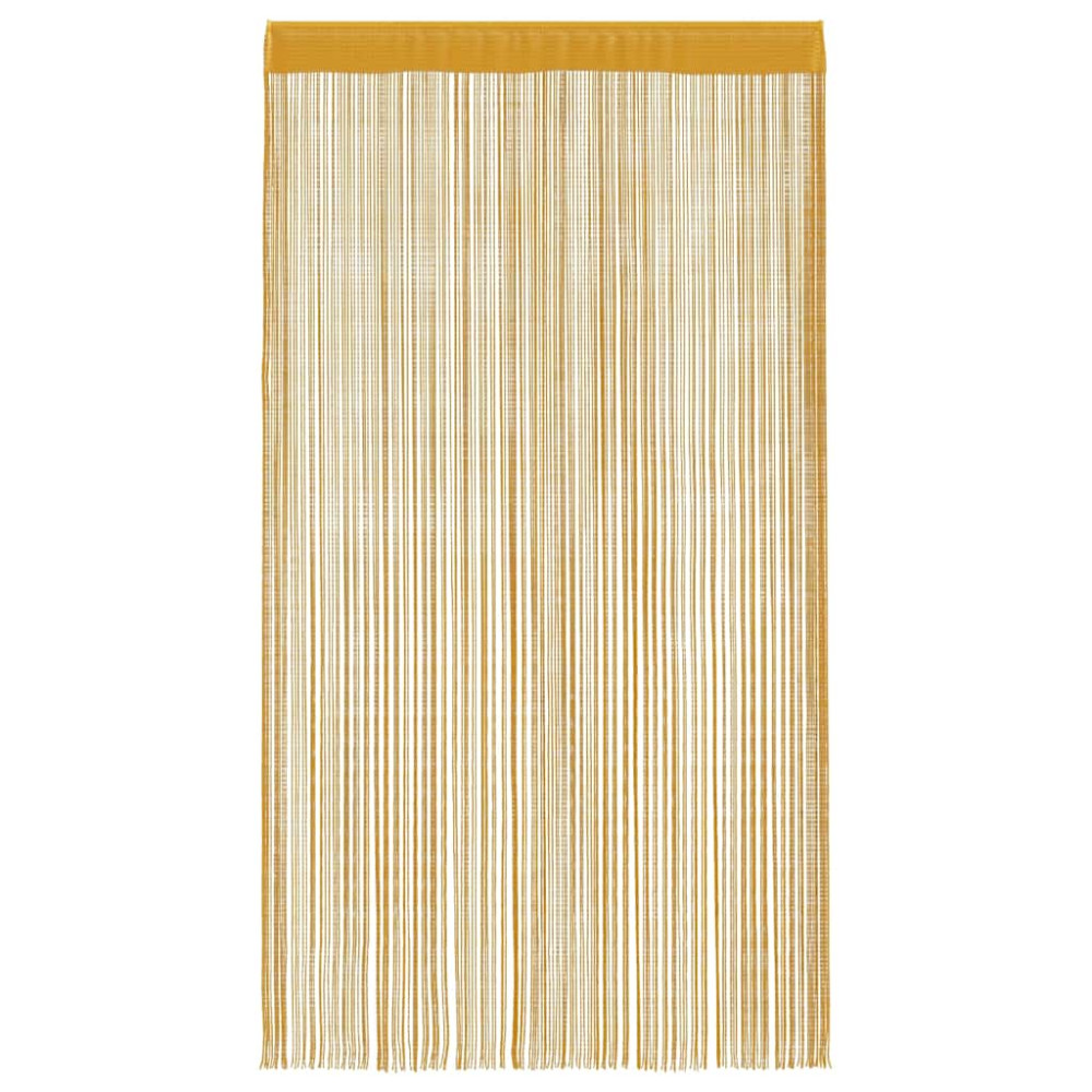 Produktbild för Stränggardiner 2 st guld 100x250 cm