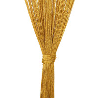 Produktbild för Stränggardiner 2 st guld 100x250 cm