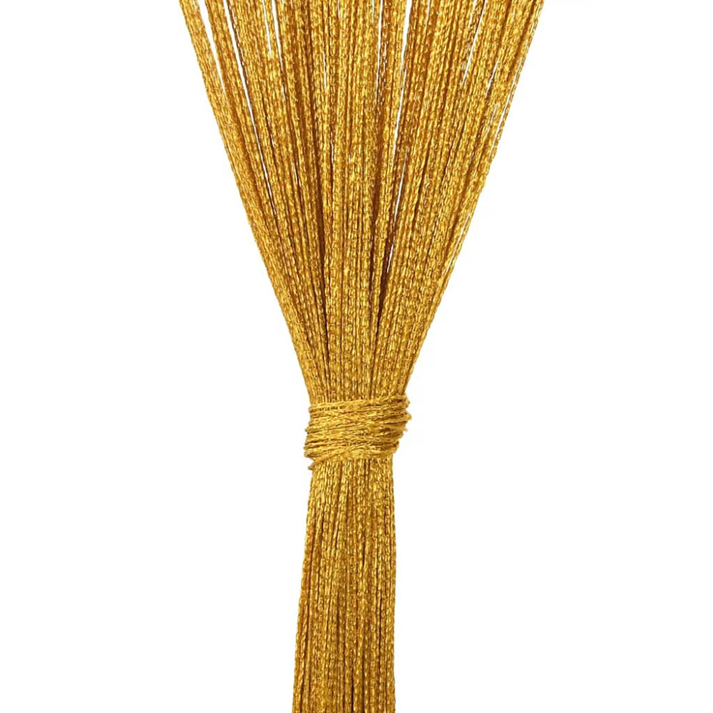 Produktbild för Stränggardiner 2 st guld 140x250 cm