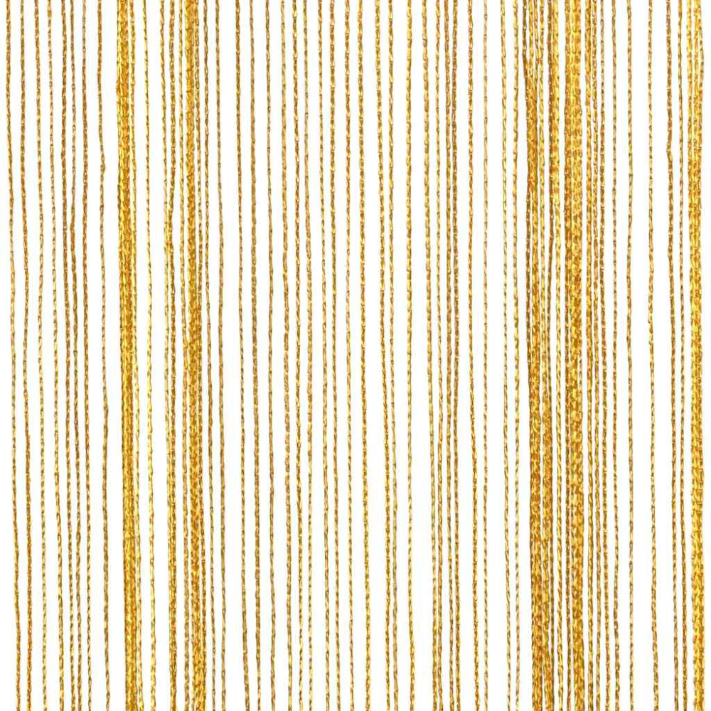 Produktbild för Stränggardiner 2 st guld 140x250 cm