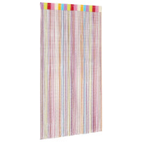 Produktbild för Stränggardiner 2 st flerfärgad 100x250 cm
