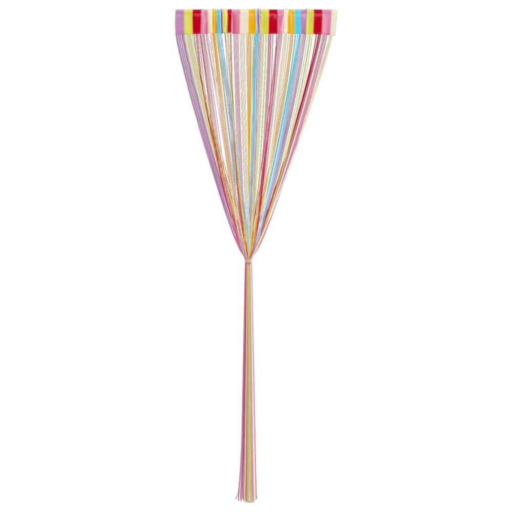 Produktbild för Stränggardiner 2 st flerfärgad 100x250 cm