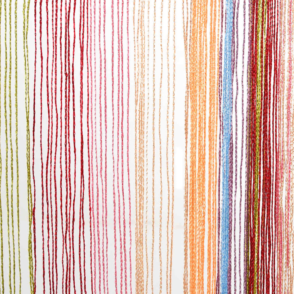 Produktbild för Stränggardiner 2 st flerfärgad 100x250 cm