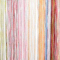 Produktbild för Stränggardiner 2 st flerfärgad 100x250 cm