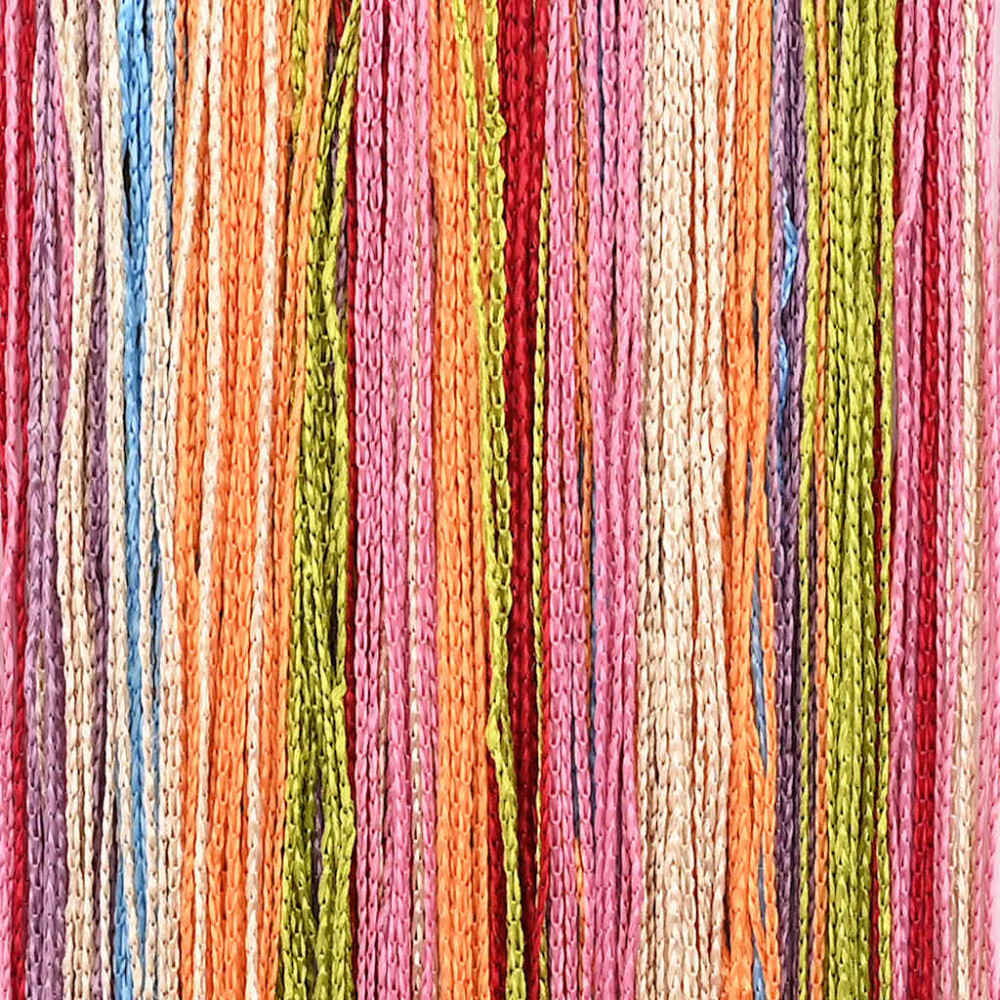 Produktbild för Stränggardiner 2 st flerfärgad 100x250 cm