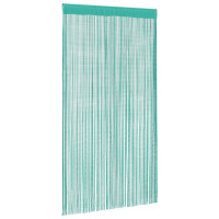 Produktbild för Stränggardiner 2 st turkos 100x250 cm