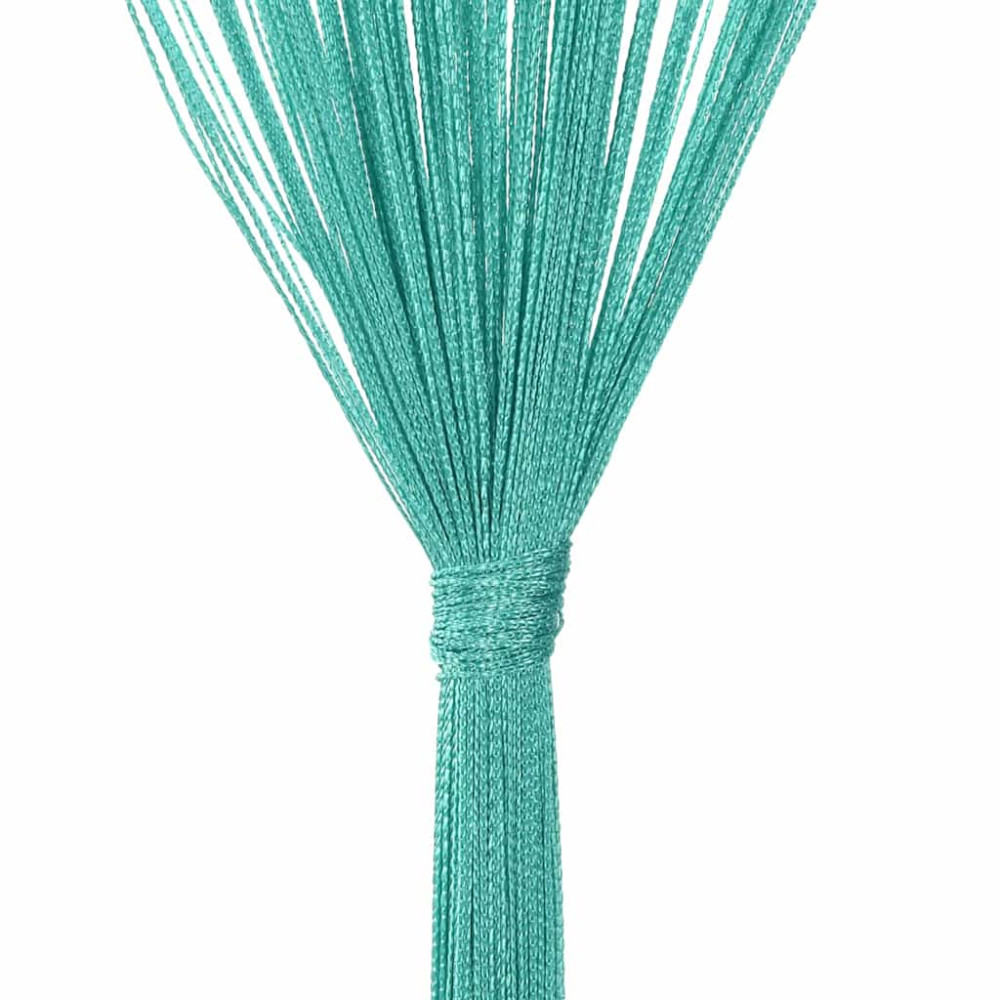Produktbild för Stränggardiner 2 st turkos 100x250 cm