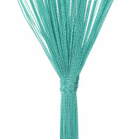 Produktbild för Stränggardiner 2 st turkos 100x250 cm