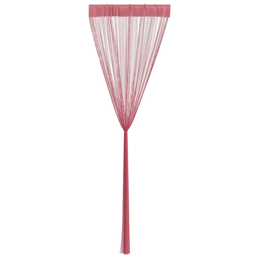 Produktbild för Stränggardiner 2 st rosa 100x250 cm