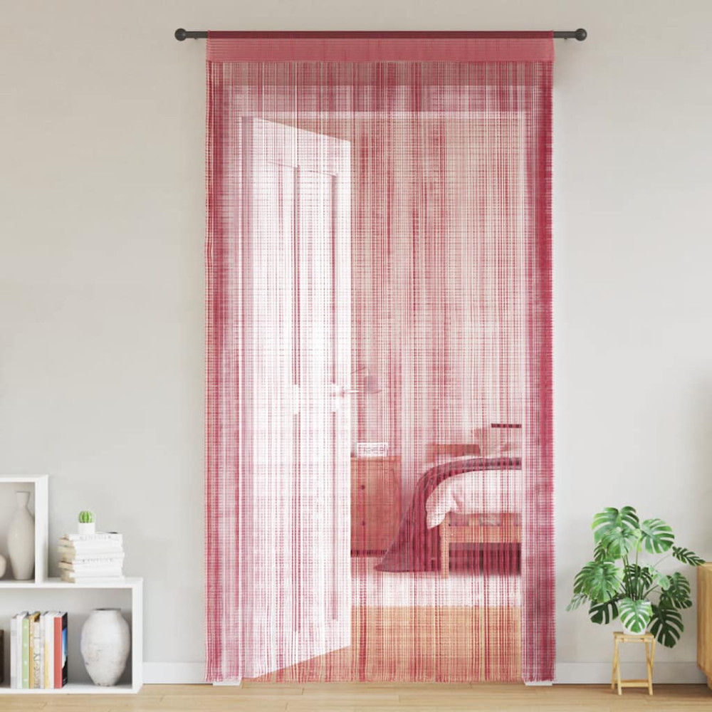 Produktbild för Stränggardiner 2 st rosa 140x250 cm