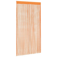 Produktbild för Stränggardiner 2 st orange 100x250 cm