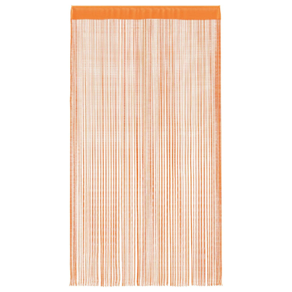 Produktbild för Stränggardiner 2 st orange 100x250 cm