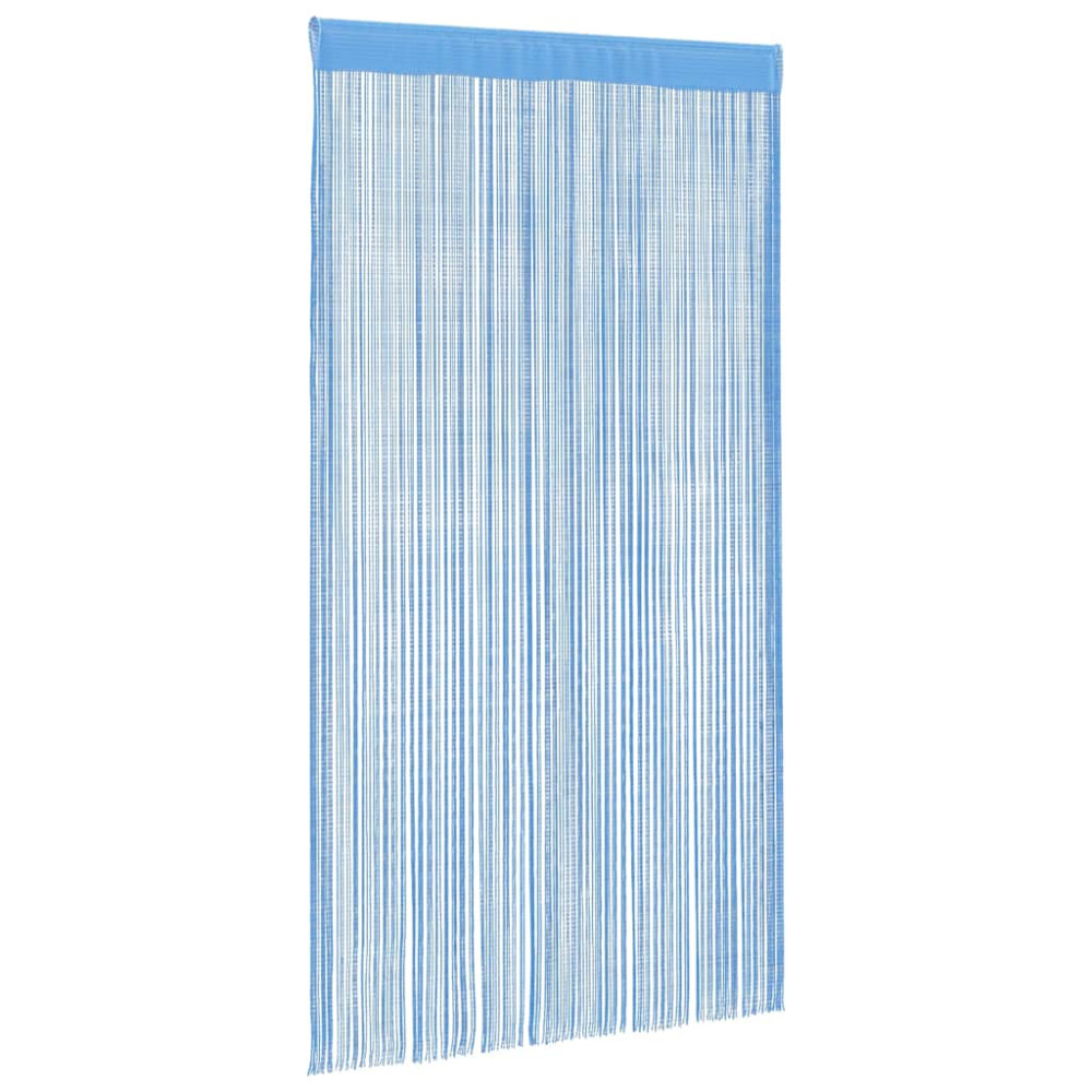 Produktbild för Stränggardiner 2 st ljusblå 100x250 cm