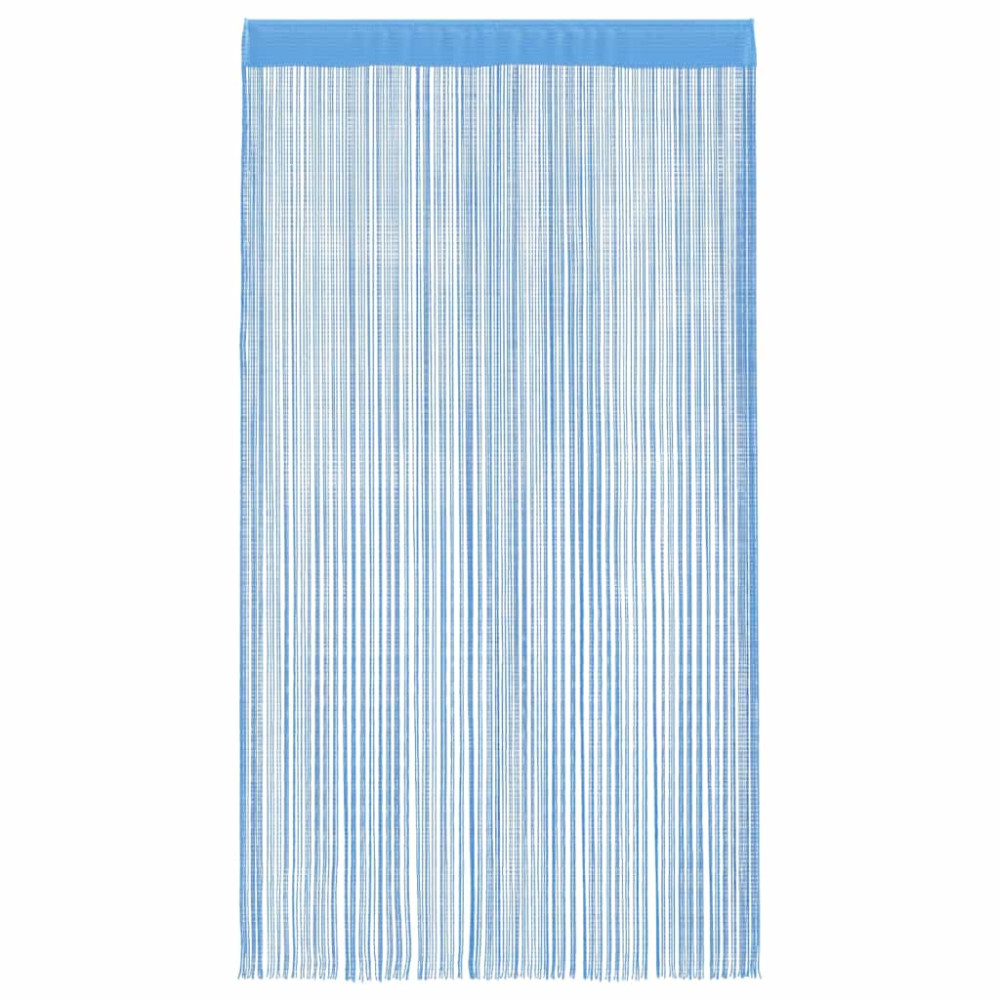 Produktbild för Stränggardiner 2 st ljusblå 100x250 cm