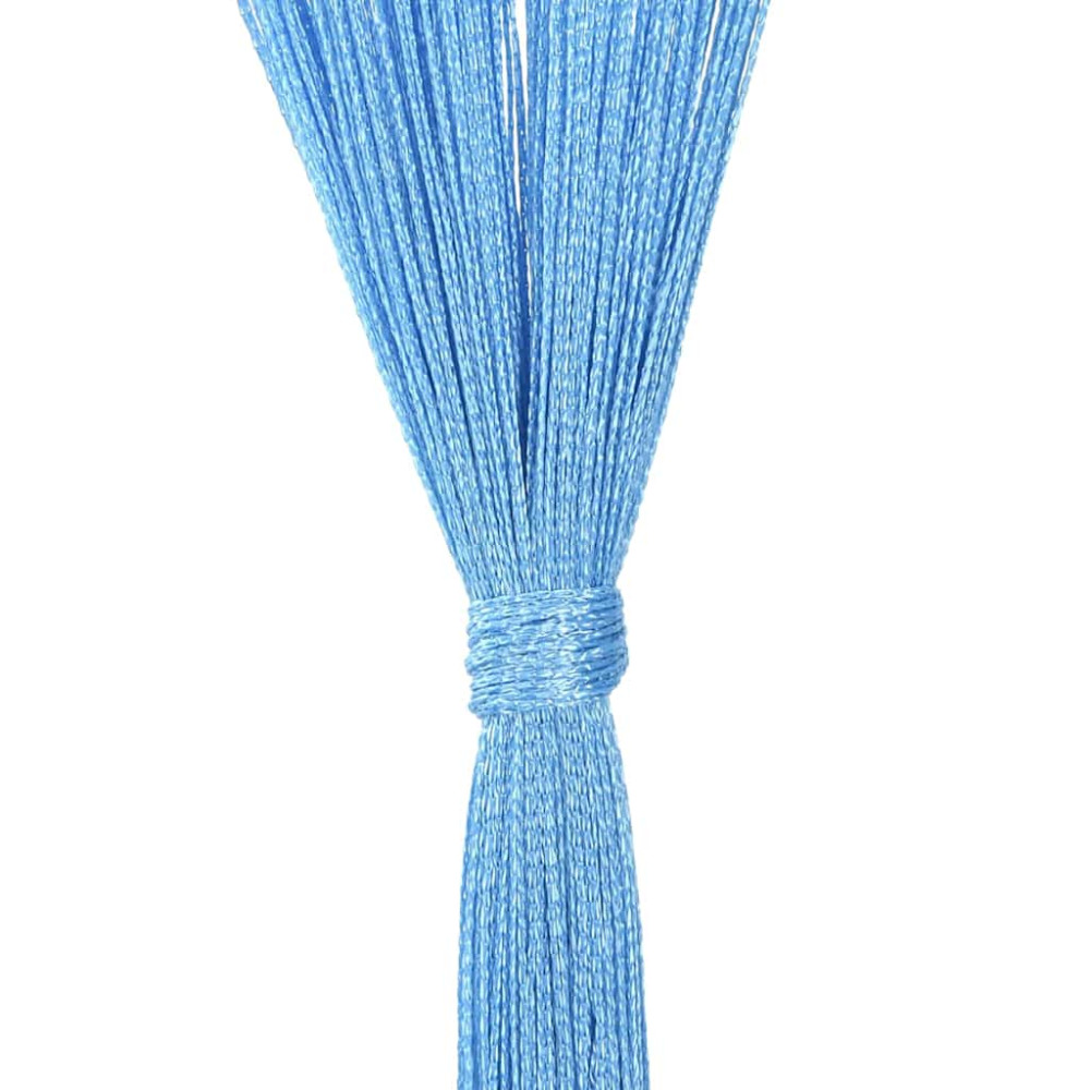 Produktbild för Stränggardiner 2 st ljusblå 100x250 cm