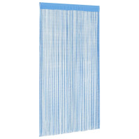 Produktbild för Stränggardiner 2 st ljusblå 140x250 cm