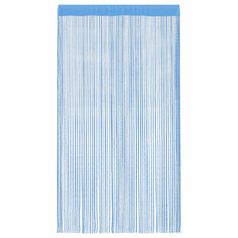 Produktbild för Stränggardiner 2 st ljusblå 140x250 cm