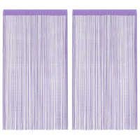 Produktbild för Stränggardiner 2 st lila 100x250 cm